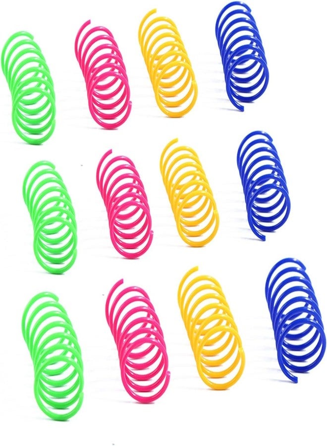 Labriciyon 12Pcs Cat Toys for Bored Indoor Adult Cats Spiral Spring Interactive Bite Resistant Training Coil Spiral Springs for Swatting Springs Toy Unique Cat Toys - Image 1
